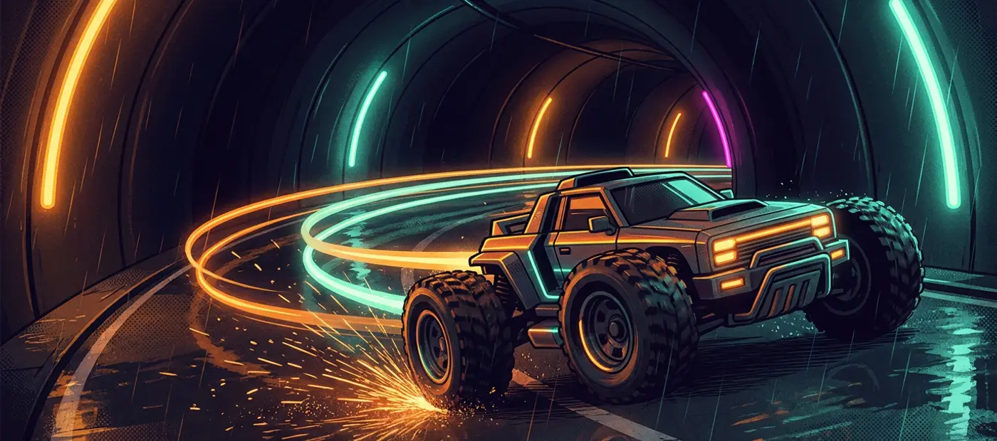 Neon Drift Kartel key art